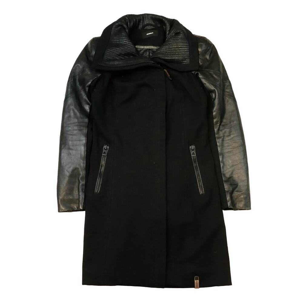 Vintage Rudsak Black Leather Coat Size S